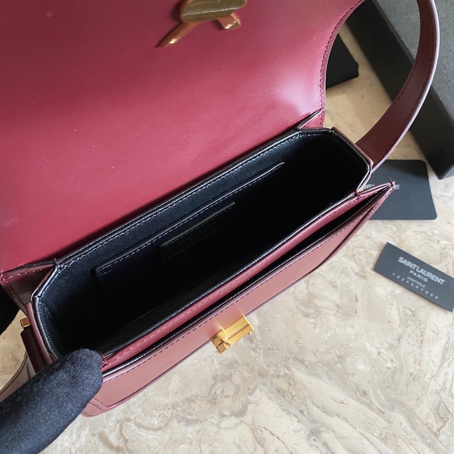 634306 SOLFERINO MEDIUM SATCHEL IN BOX SAINT LAURENT LEATHER, YSL Saint Laurent