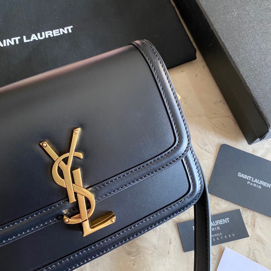 634306 SOLFERINO MEDIUM SATCHEL IN BOX SAINT LAURENT LEATHER, YSL Saint Laurent