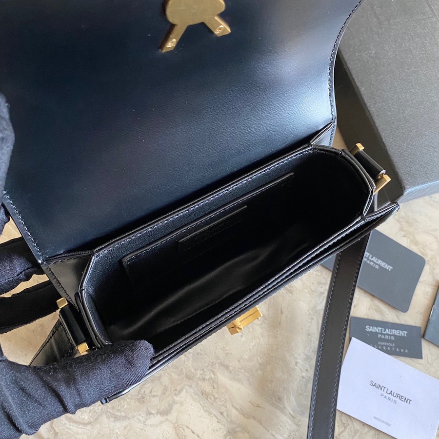 634306 SOLFERINO MEDIUM SATCHEL IN BOX SAINT LAURENT LEATHER, YSL Saint Laurent