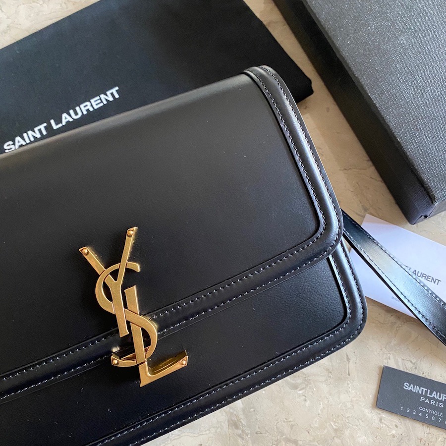 634305 SOLFERINO MEDIUM SATCHEL IN BOX SAINT LAURENT LEATHER, YSL Saint Laurent