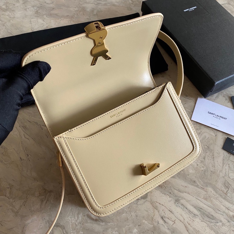 634306 SOLFERINO MEDIUM SATCHEL IN BOX SAINT LAURENT LEATHER, YSL Saint Laurent