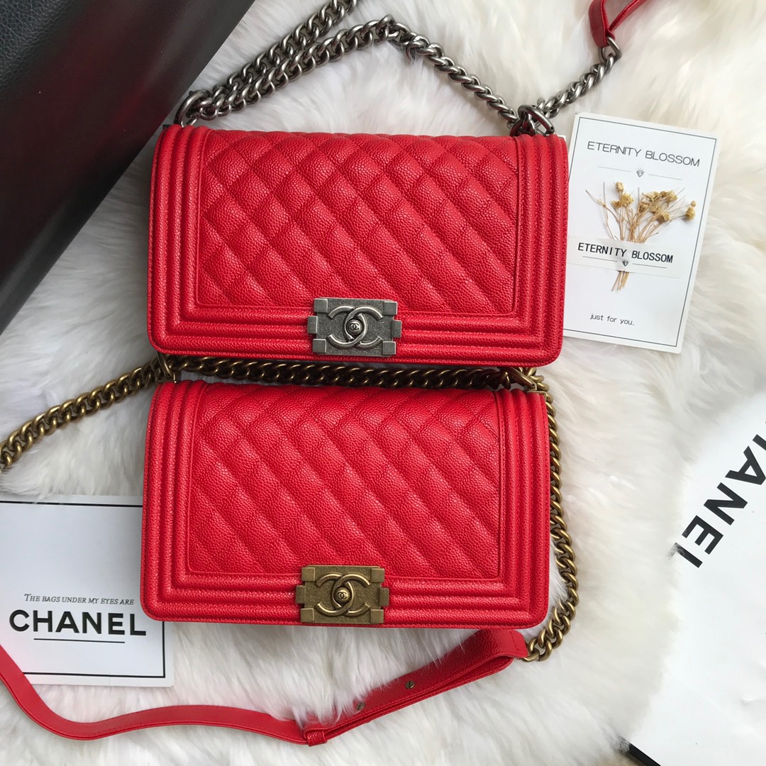 A67086, CHANEL BOY CHANEL HANDBAG, GRAINED CALFSKIN