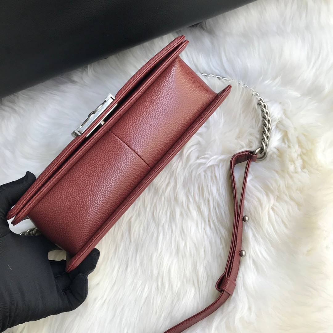 A67086, CHANEL BOY CHANEL HANDBAG, GRAINED CALFSKIN