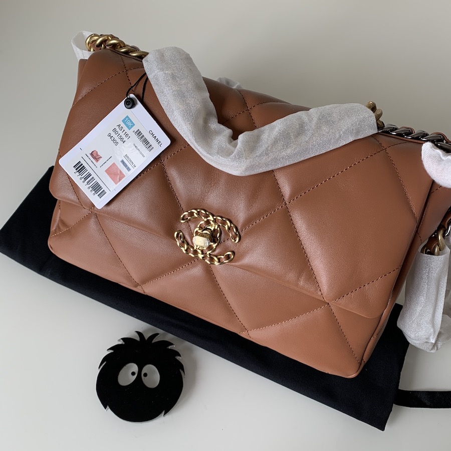 AS1161 chanel 19 large flap bag, CHANEL HANDBAGS