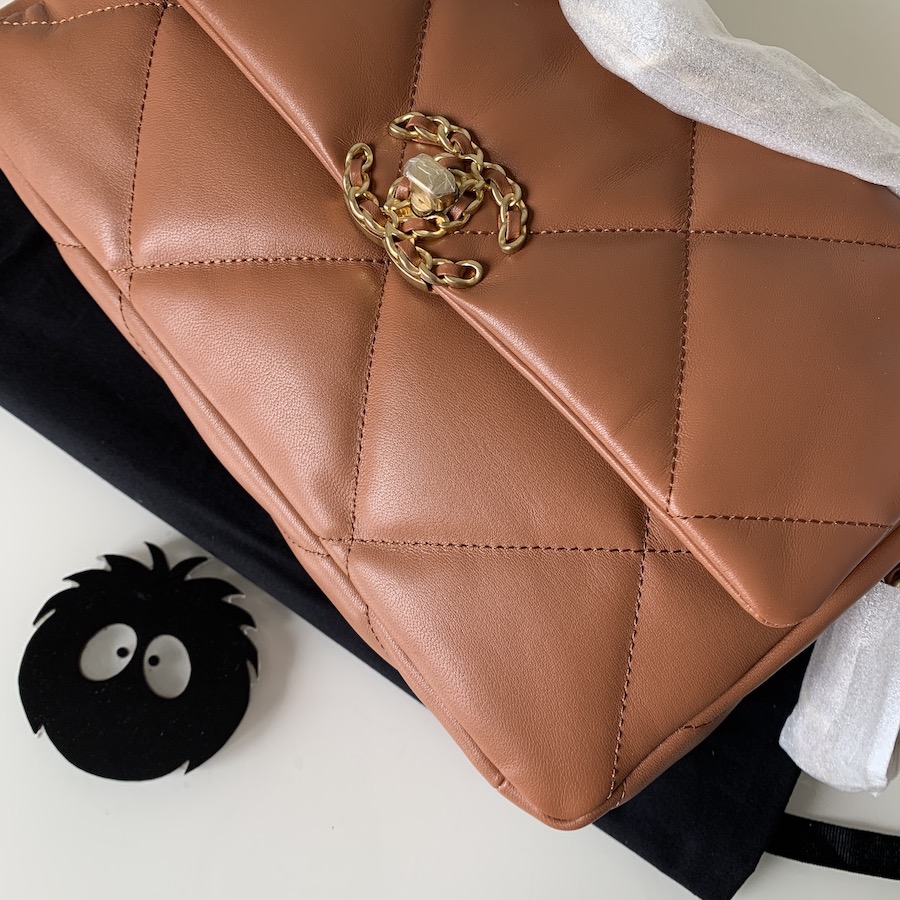 AS1161 chanel 19 large flap bag, CHANEL HANDBAGS