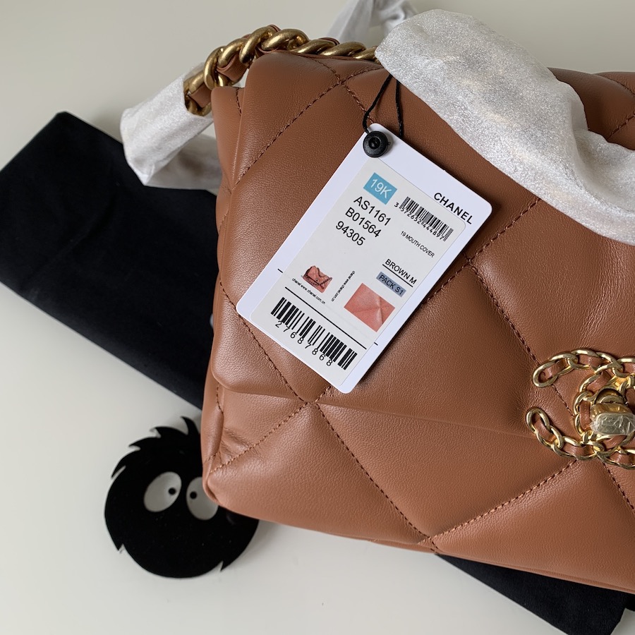 AS1161 chanel 19 large flap bag, CHANEL HANDBAGS