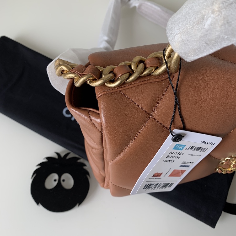 AS1161 chanel 19 large flap bag, CHANEL HANDBAGS
