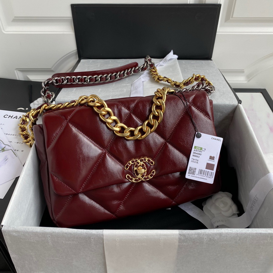 AS1161 chanel 19 large flap bag, CHANEL HANDBAGS