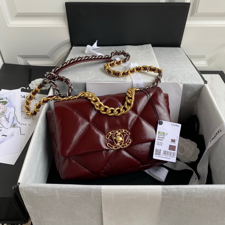 AS1160 chanel 19 small flap bag, CHANEL HANDBAGS