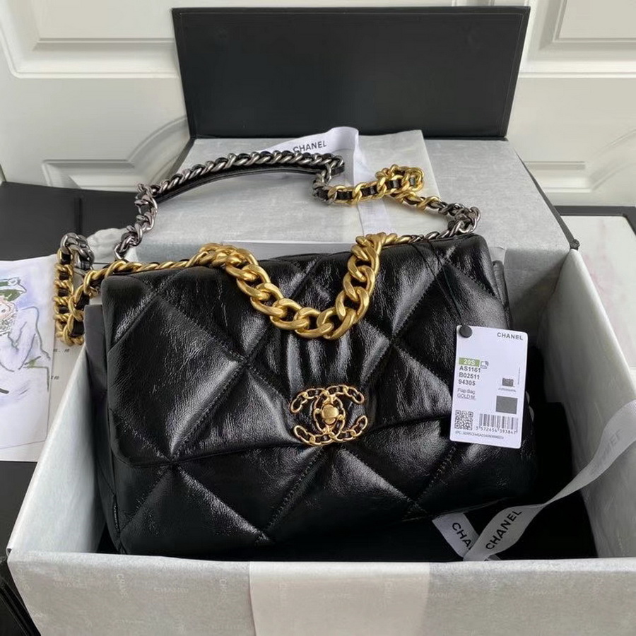 AS1161 chanel 19 large flap bag, CHANEL HANDBAGS