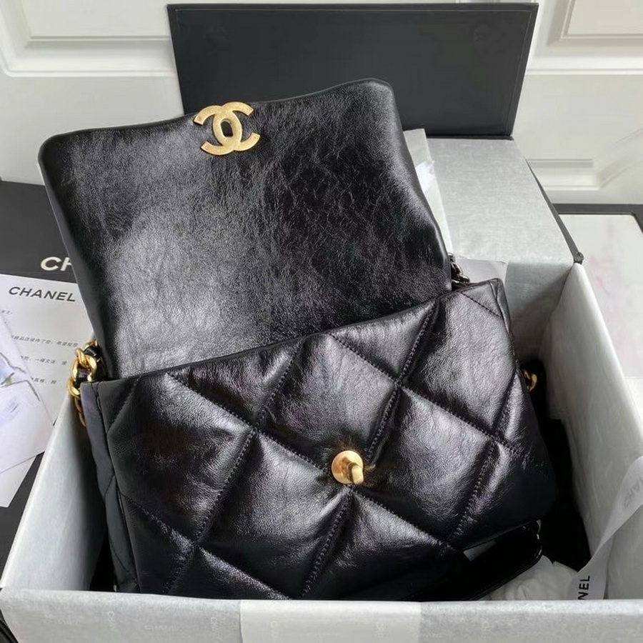 AS1161 chanel 19 large flap bag, CHANEL HANDBAGS