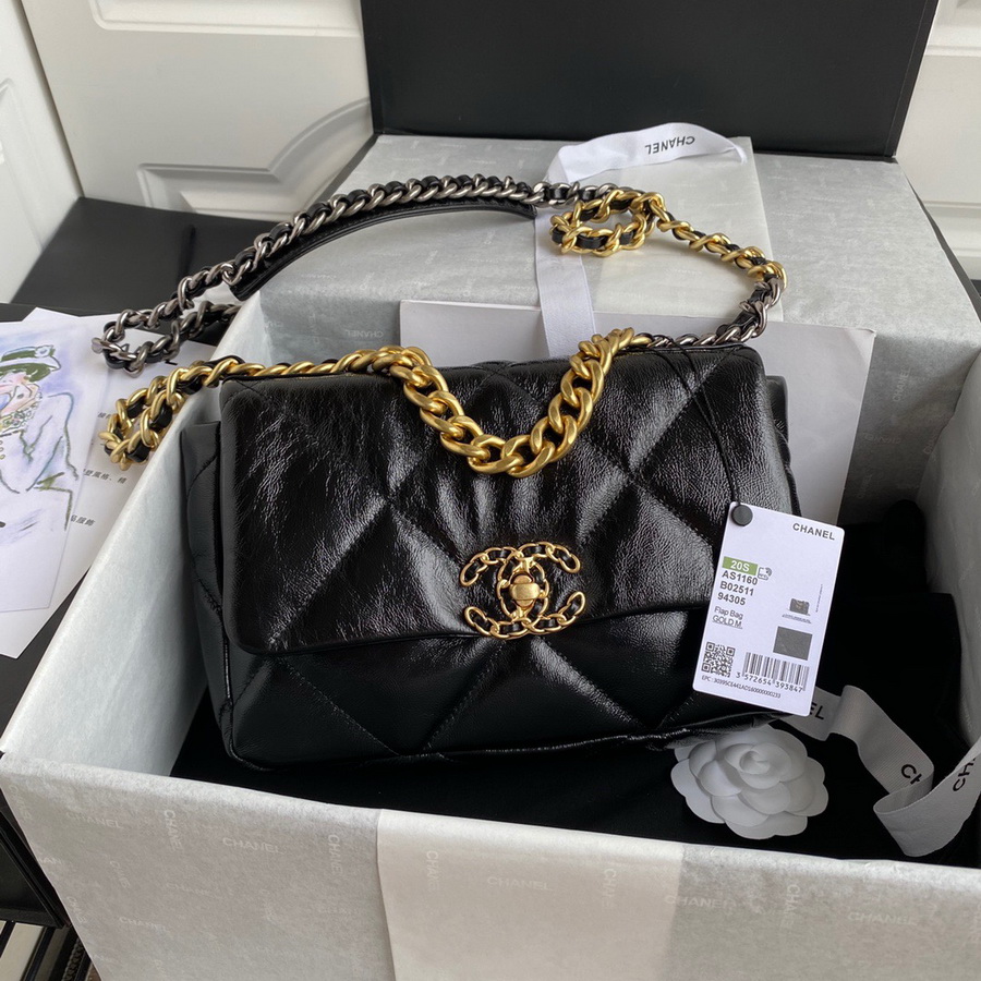 AS1160 chanel 19 small flap bag, CHANEL HANDBAGS