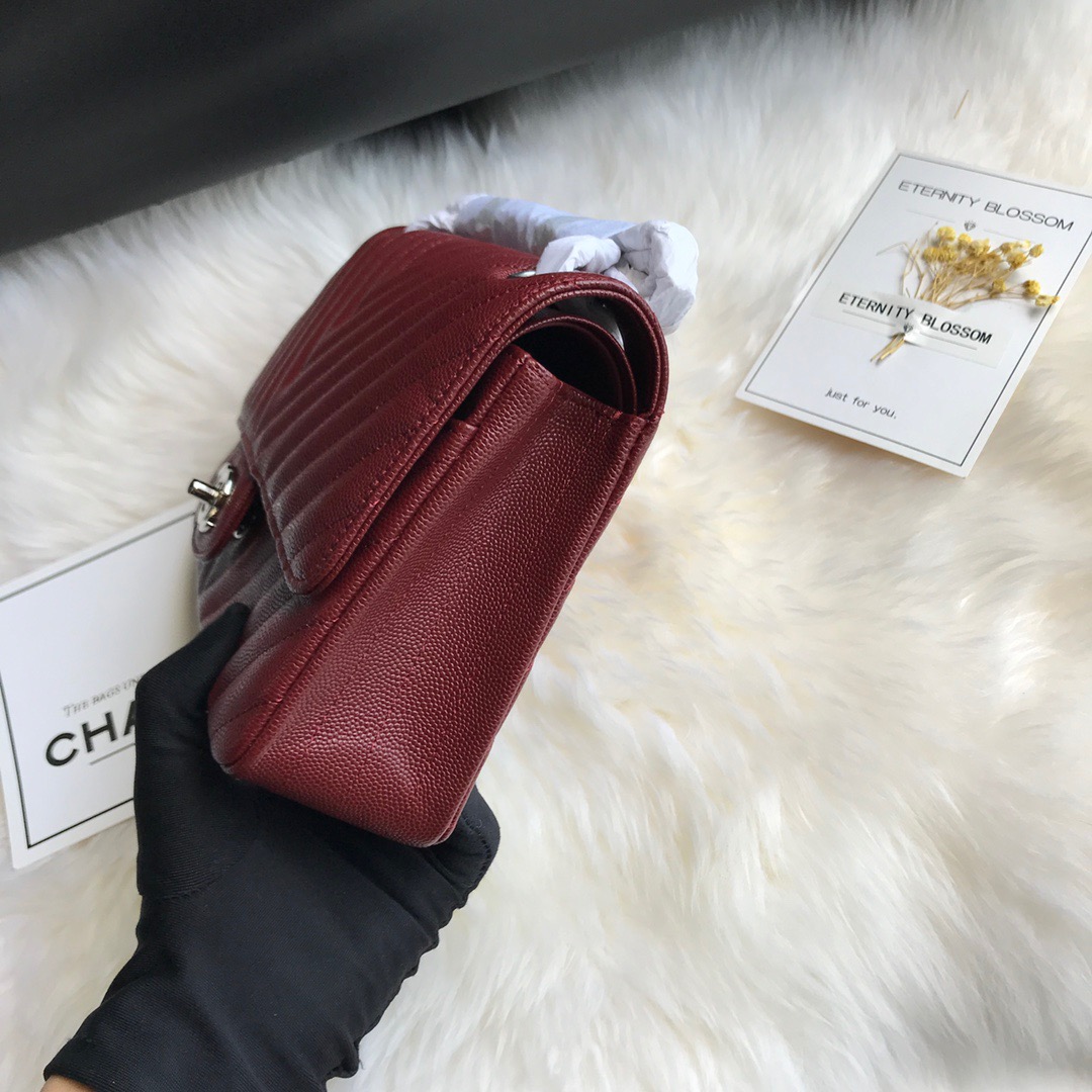 A01112, Classic Handbag, Chanel handbag, Grained Calfskin / caviar