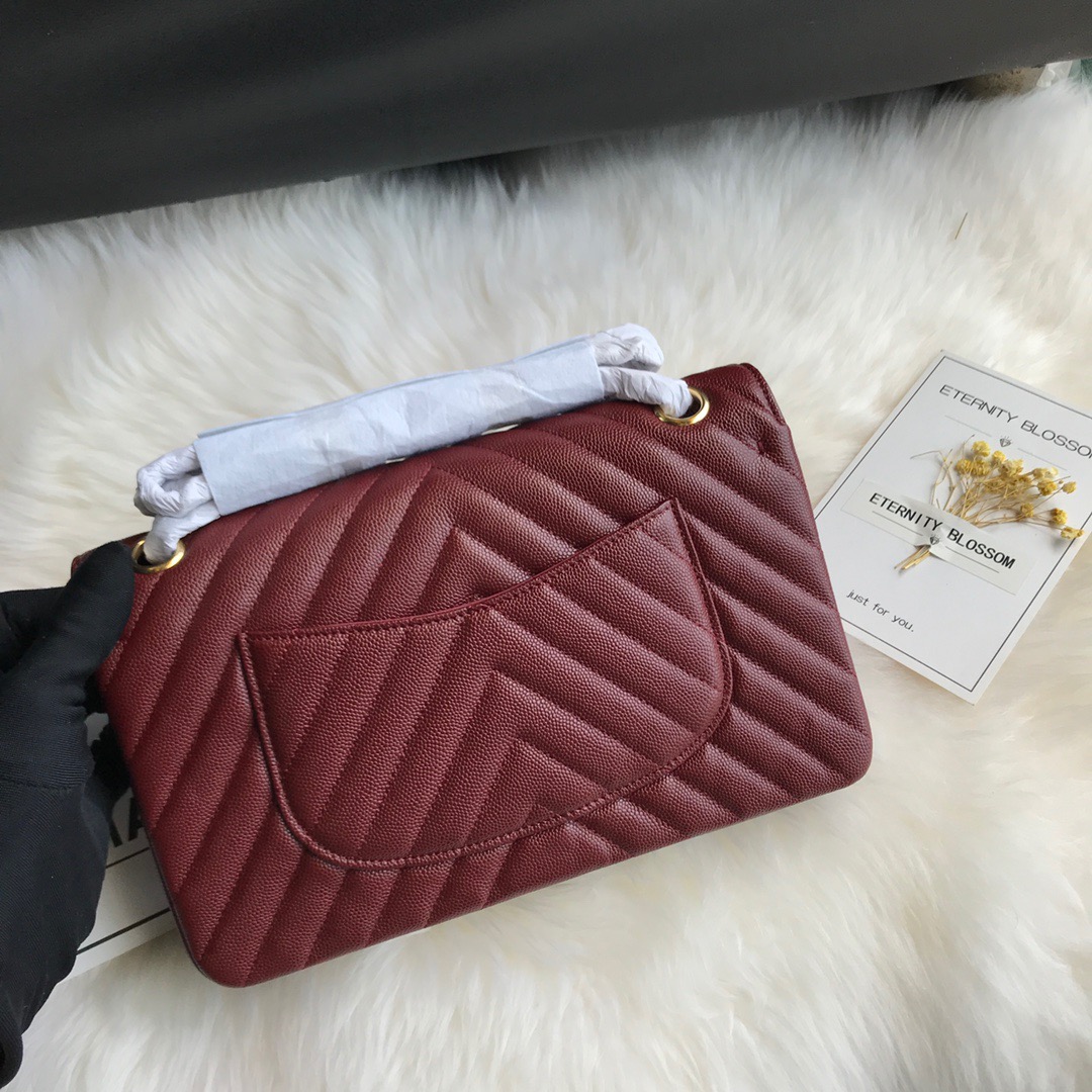 A01112, Classic Handbag, Chanel handbag, Grained Calfskin / caviar