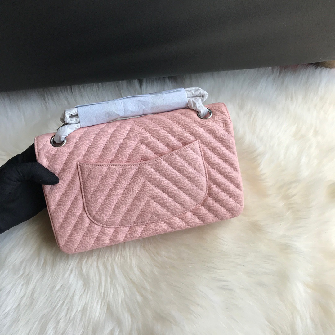 A01112, Classic Handbag, Chanel handbag, Grained Calfskin / caviar
