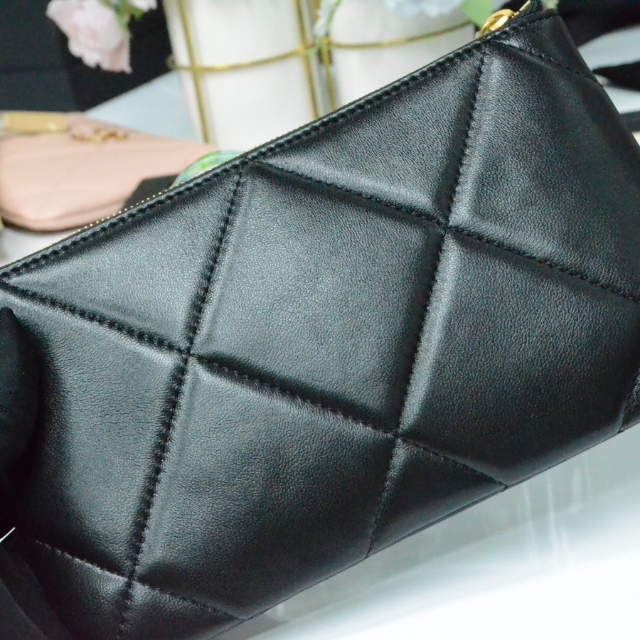 chanel 19 small pouch , chanel small leather goods