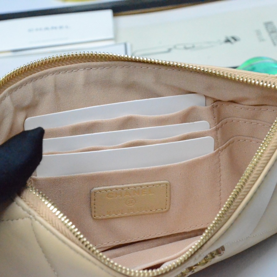 chanel 19 small pouch , chanel small leather goods