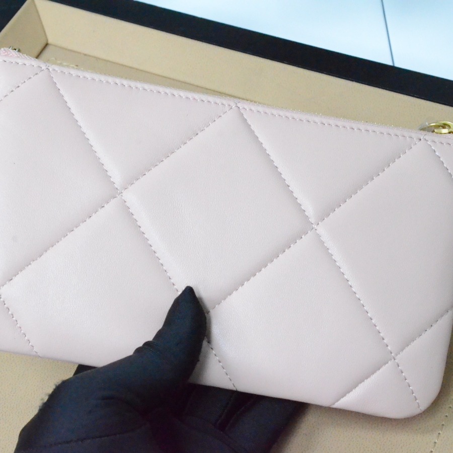 chanel 19 small pouch , chanel small leather goods
