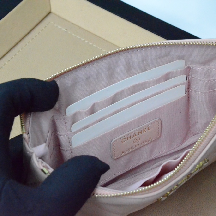 chanel 19 small pouch , chanel small leather goods