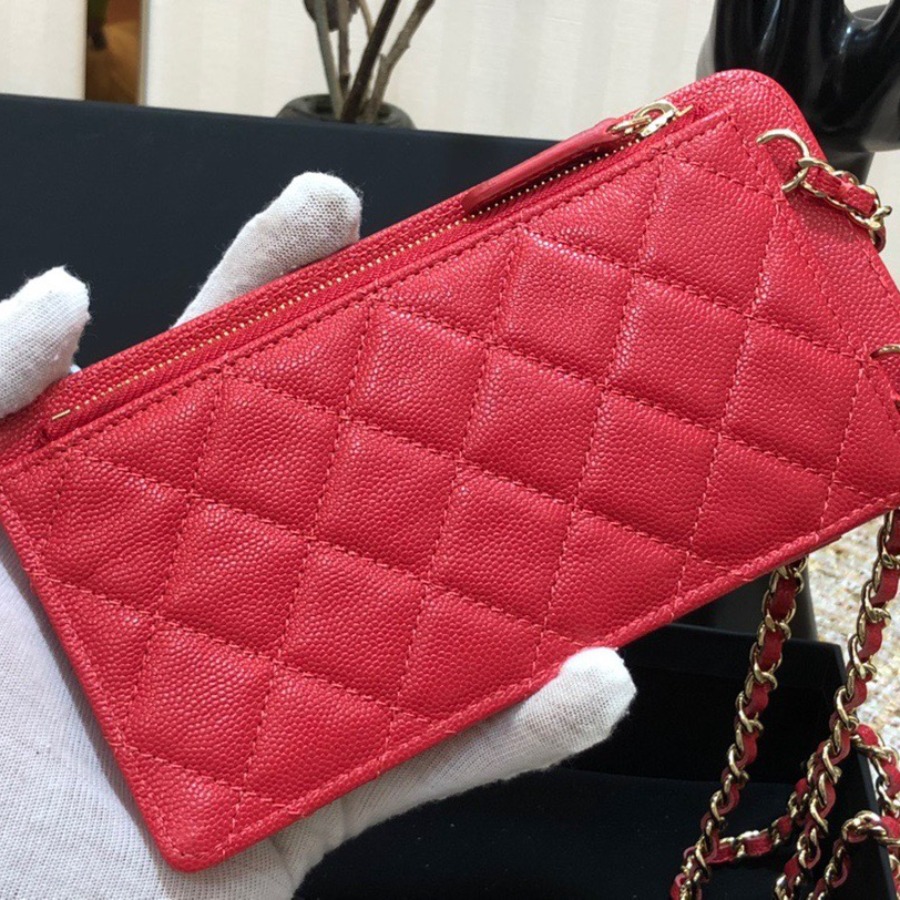 clutch with chain, CHANEL SMALL LEATHER GOODS