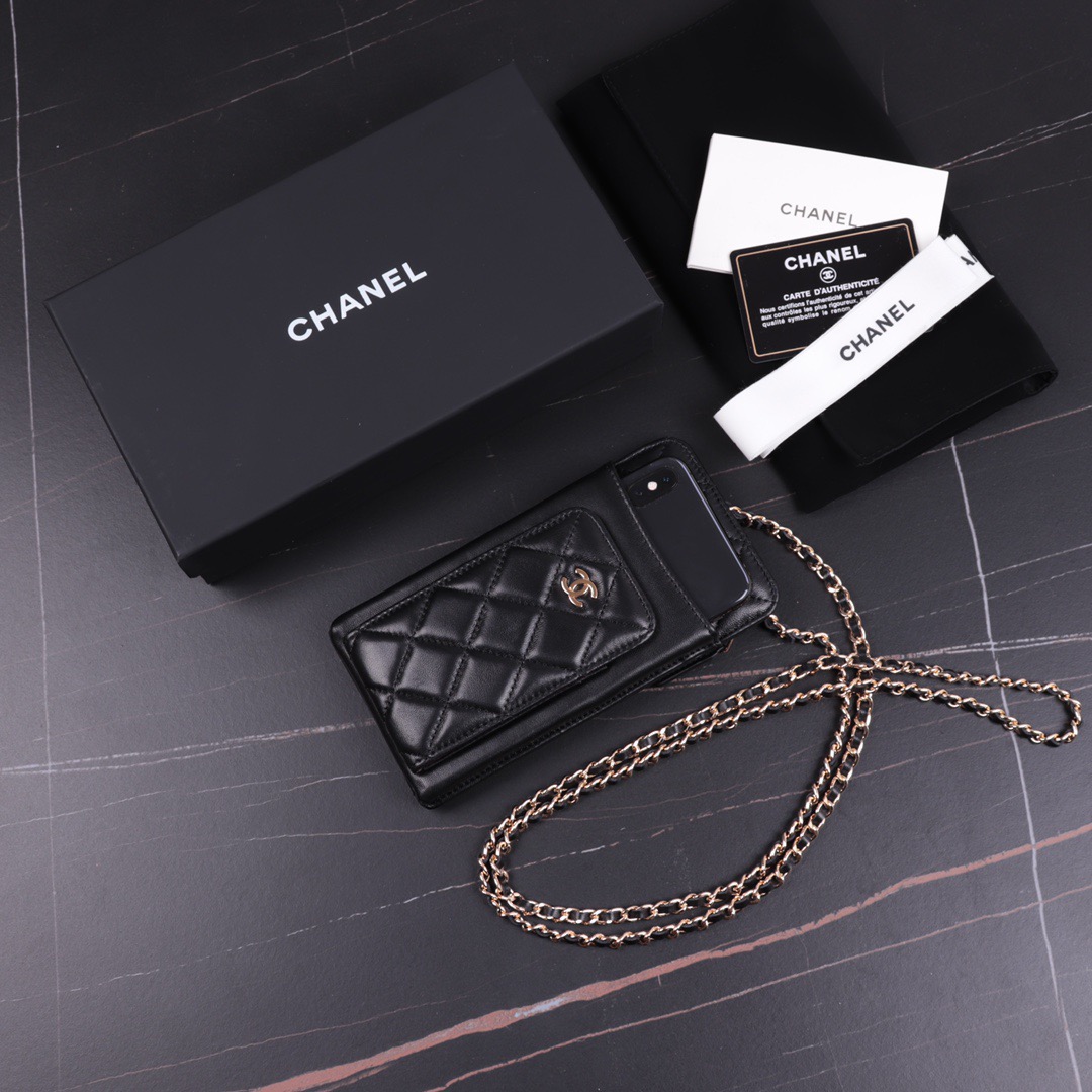 clutch with chain, CHANEL SMALL LEATHER GOODS