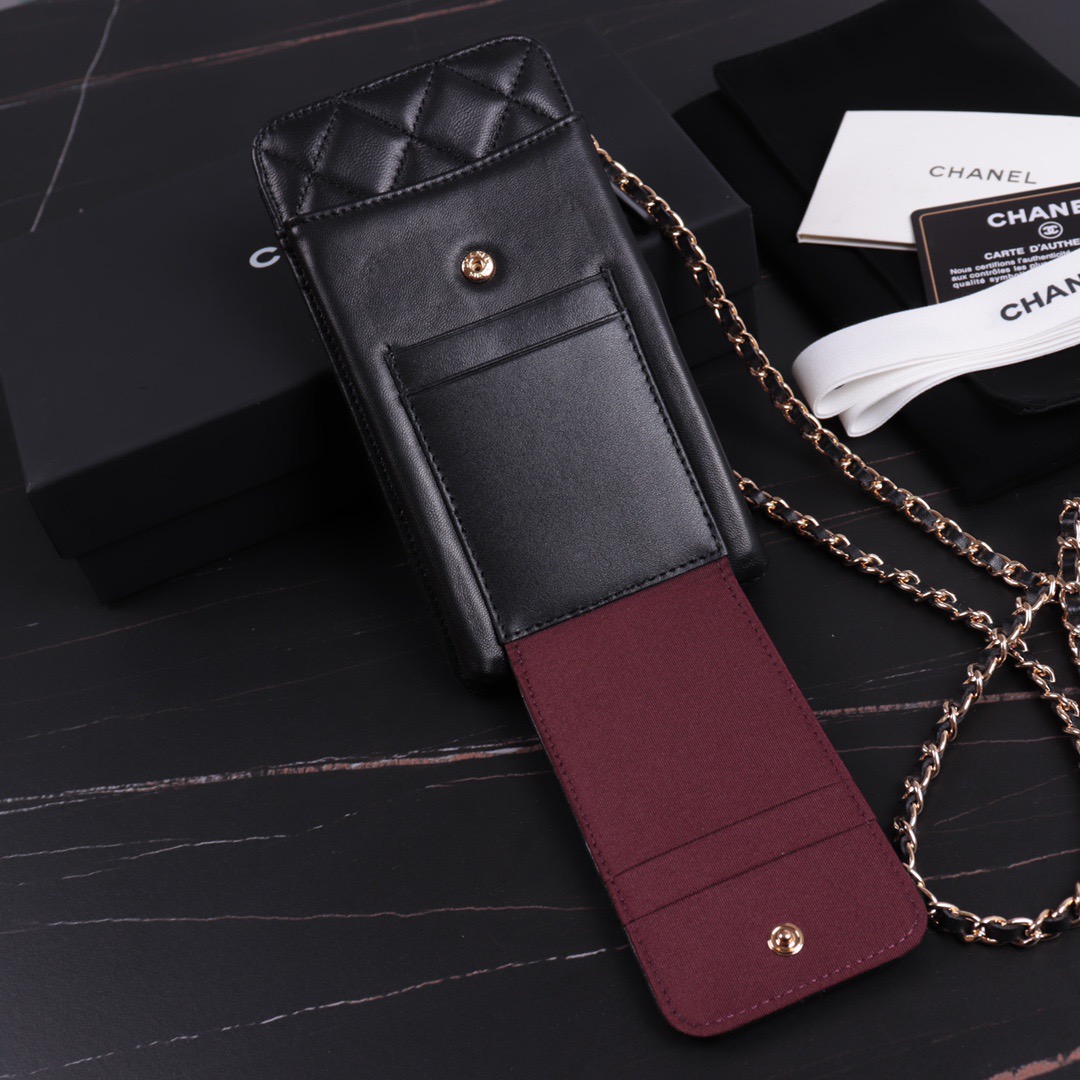 clutch with chain, CHANEL SMALL LEATHER GOODS