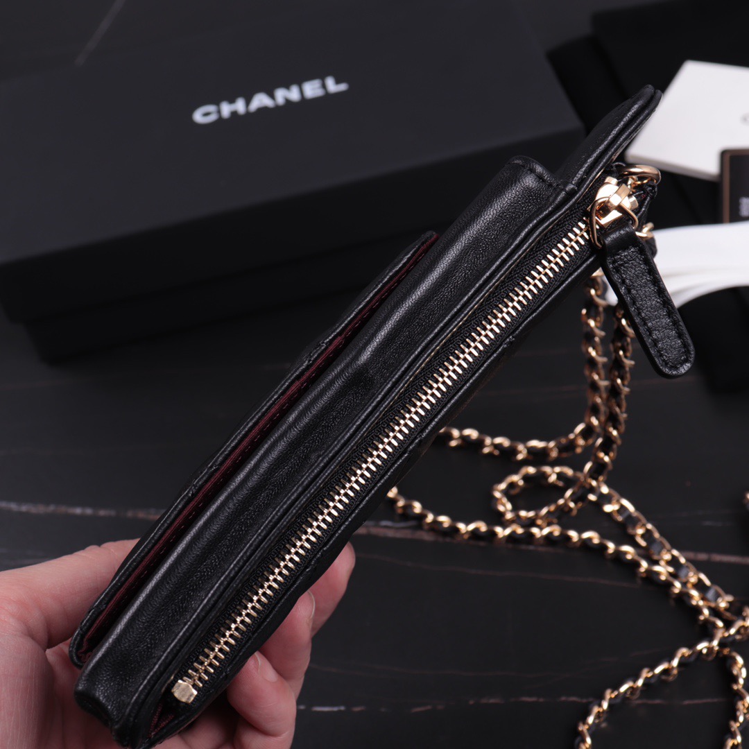 clutch with chain, CHANEL SMALL LEATHER GOODS