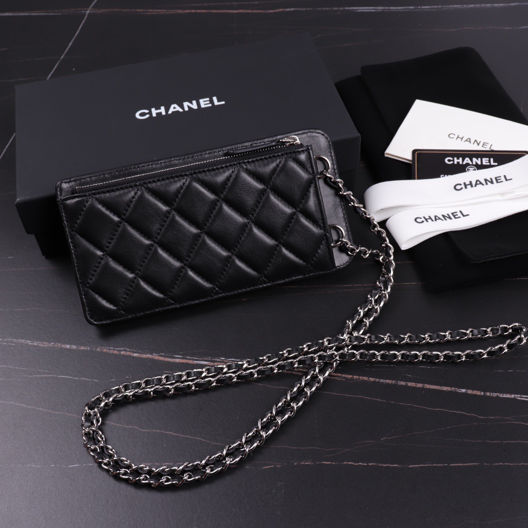 clutch with chain, CHANEL SMALL LEATHER GOODS