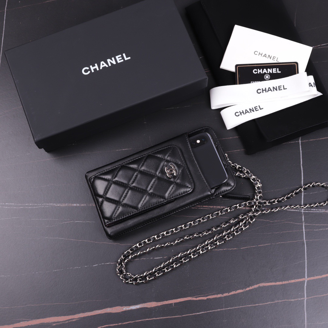 clutch with chain, CHANEL SMALL LEATHER GOODS