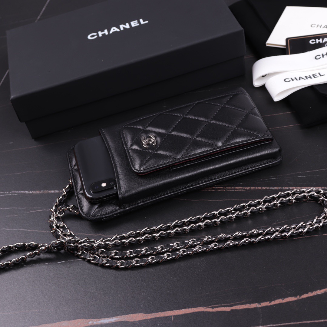 clutch with chain, CHANEL SMALL LEATHER GOODS