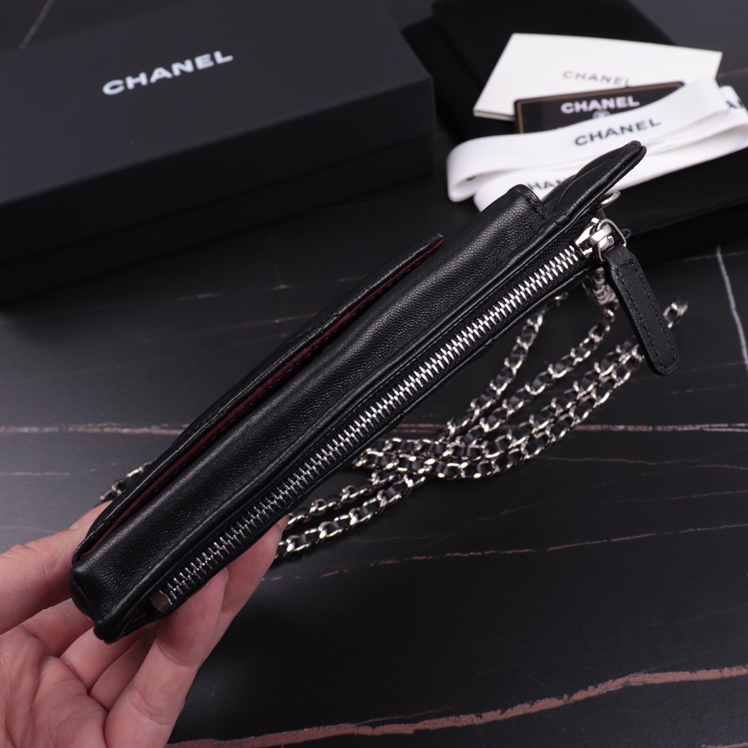 clutch with chain, CHANEL SMALL LEATHER GOODS