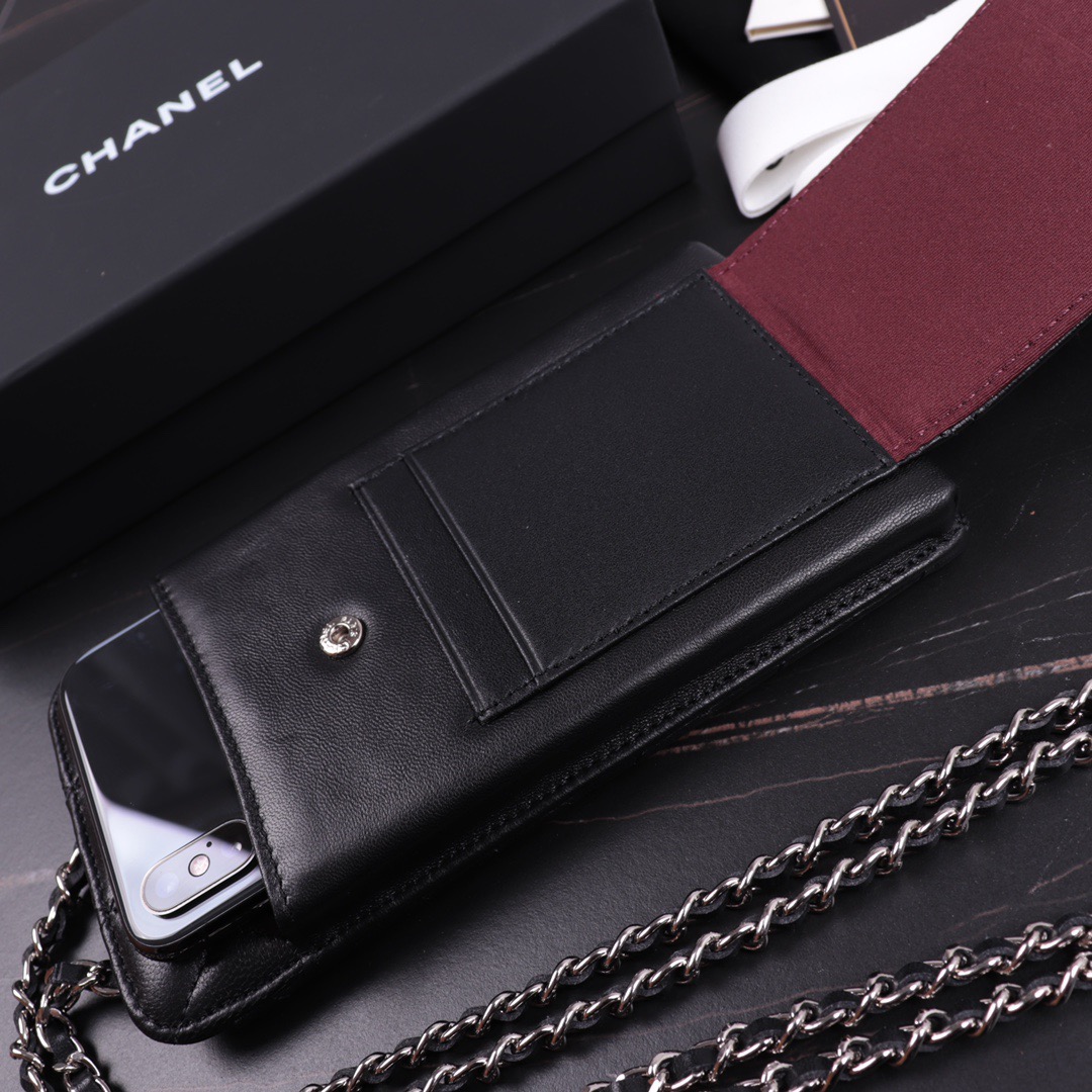clutch with chain, CHANEL SMALL LEATHER GOODS