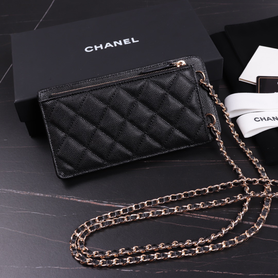 clutch with chain, CHANEL SMALL LEATHER GOODS