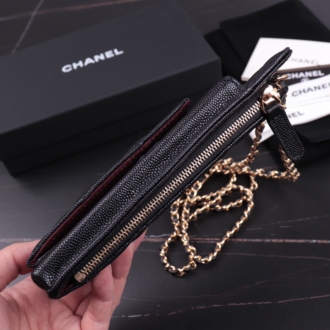 clutch with chain, CHANEL SMALL LEATHER GOODS