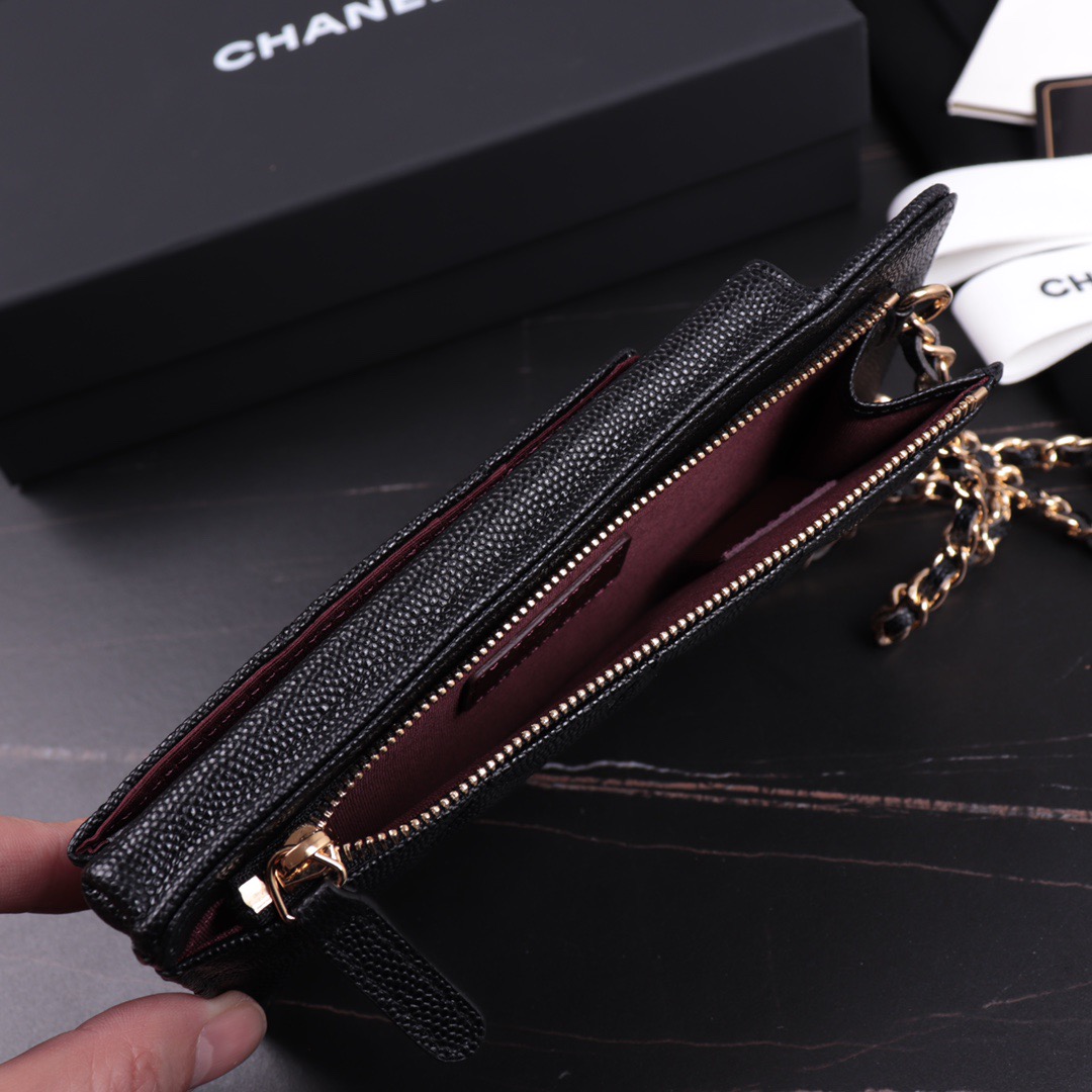 clutch with chain, CHANEL SMALL LEATHER GOODS