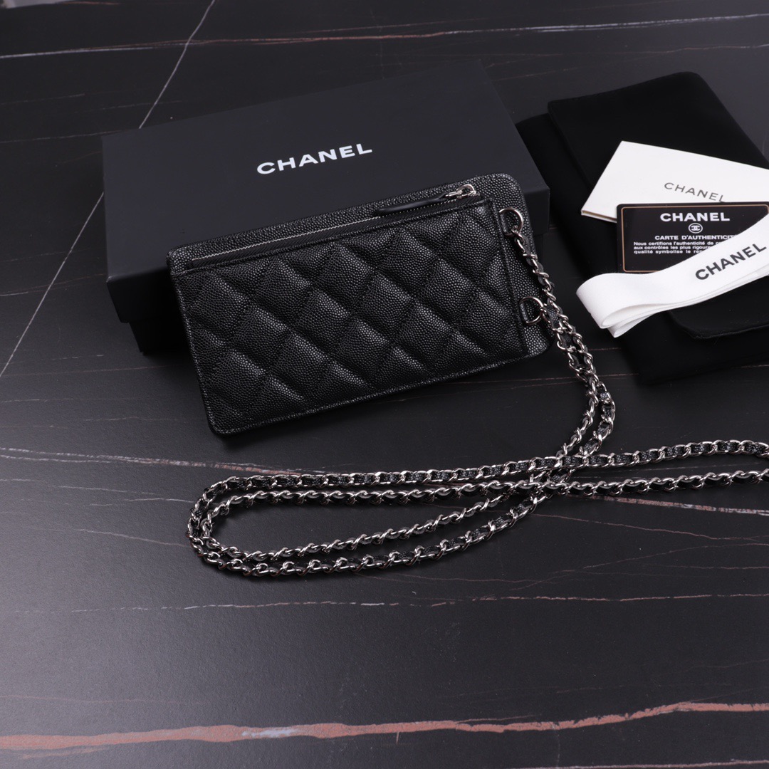 clutch with chain, CHANEL SMALL LEATHER GOODS