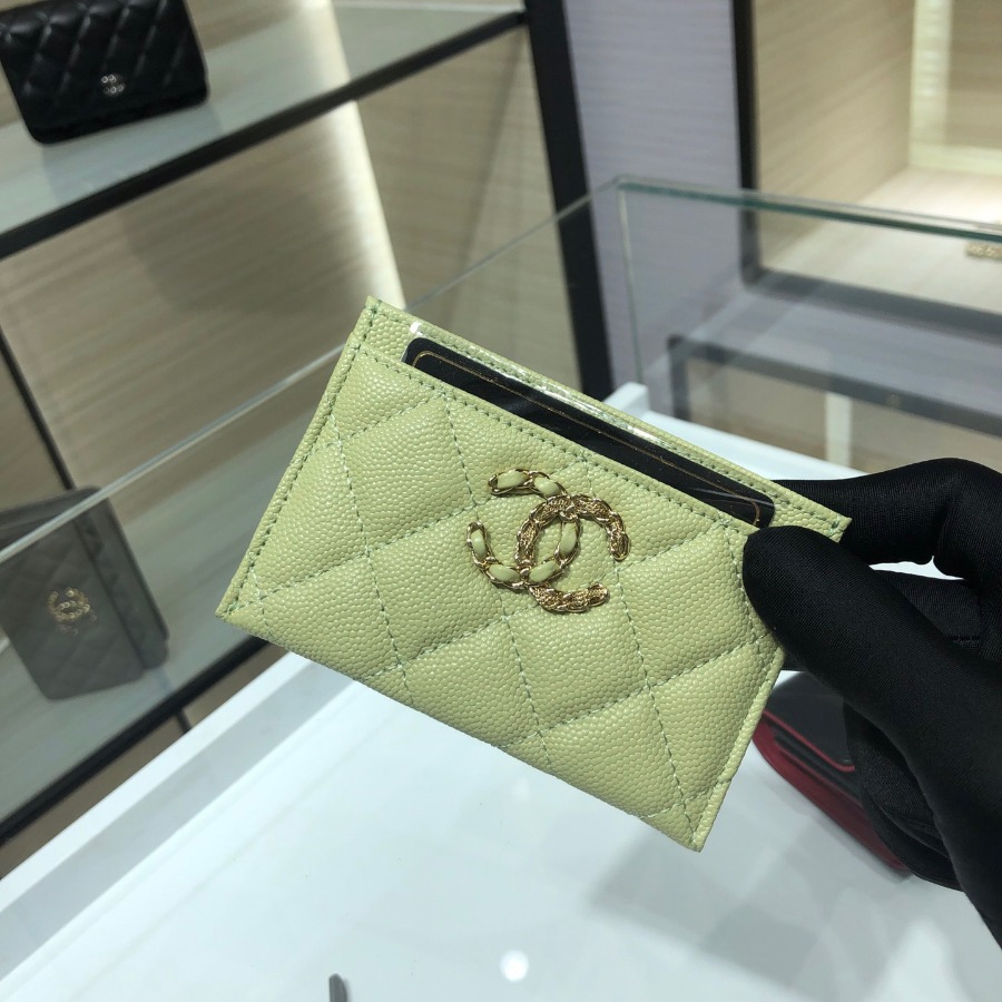 chanel 19 card holder, chanel small leather goods