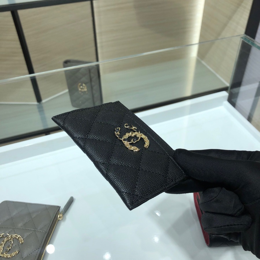 chanel 19 card holder, chanel small leather goods