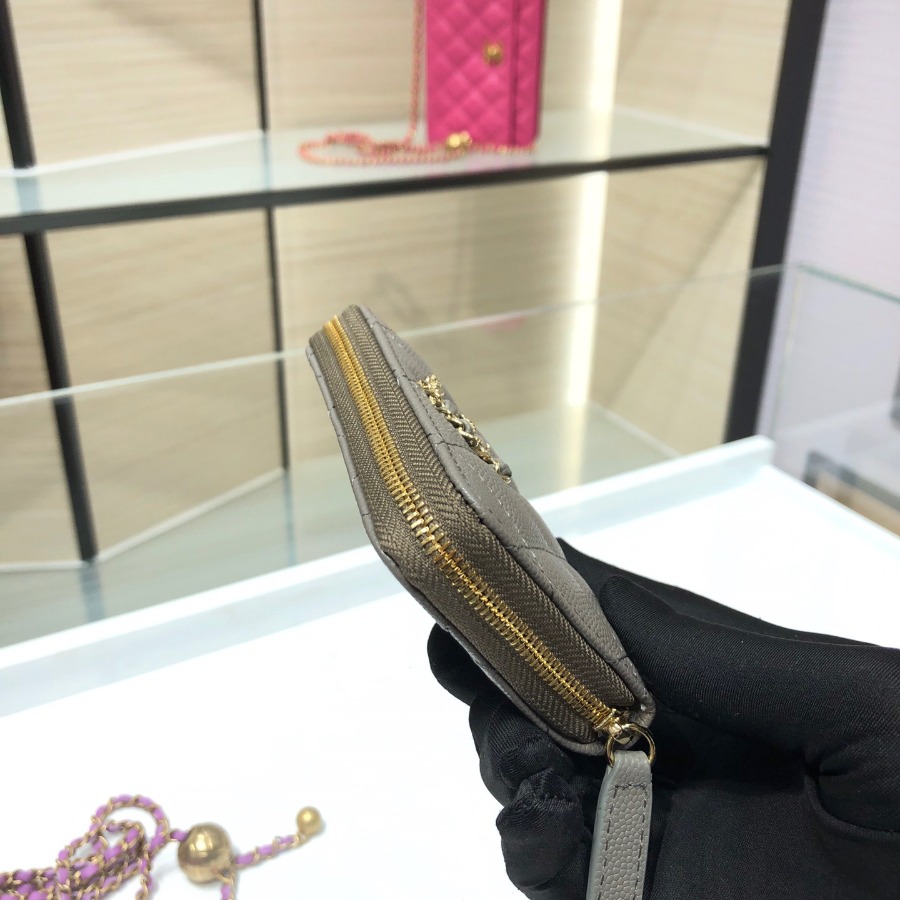 Chanel 19 zipped coin purse, CHANEL