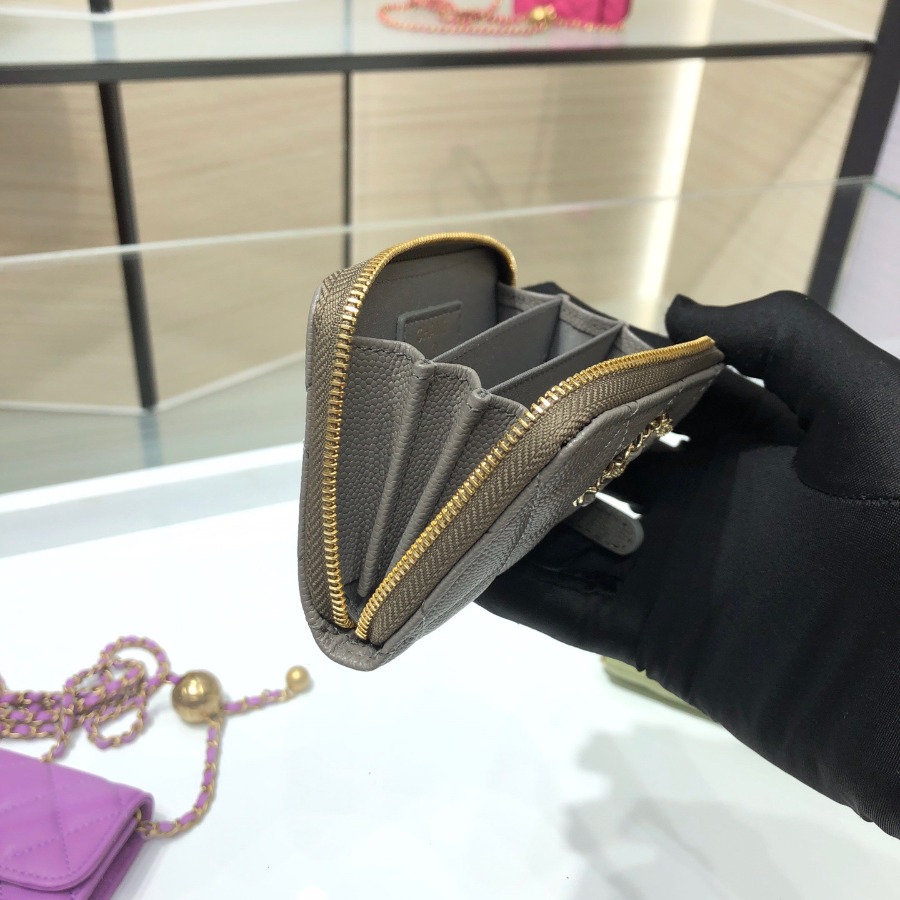 Chanel 19 zipped coin purse, CHANEL