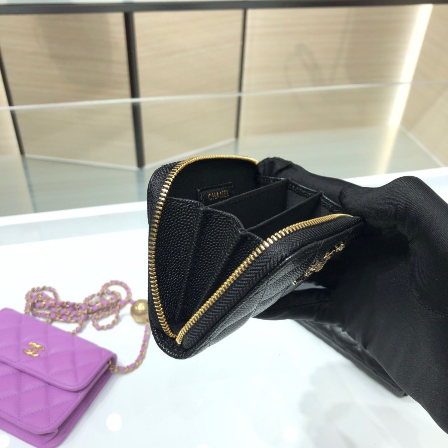 Chanel 19 zipped coin purse, CHANEL