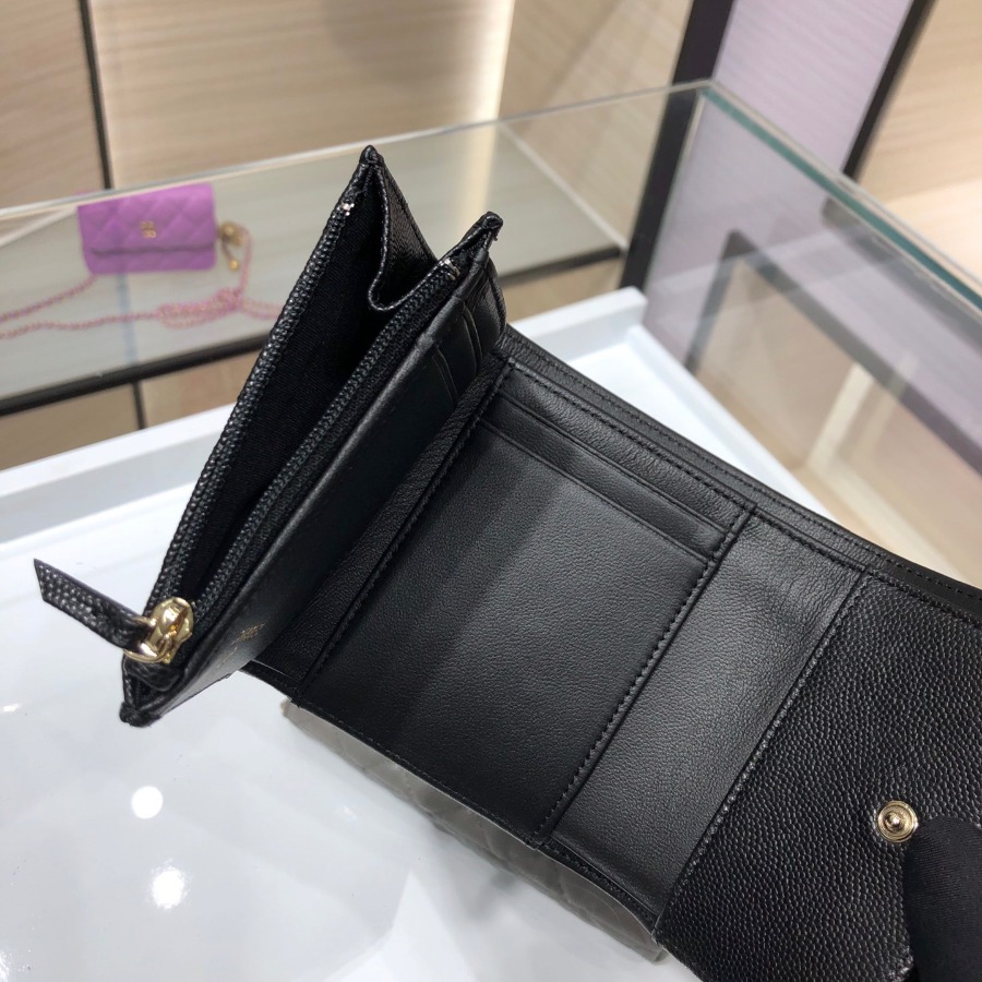 chanel 19 small flap wallet, CHANEL