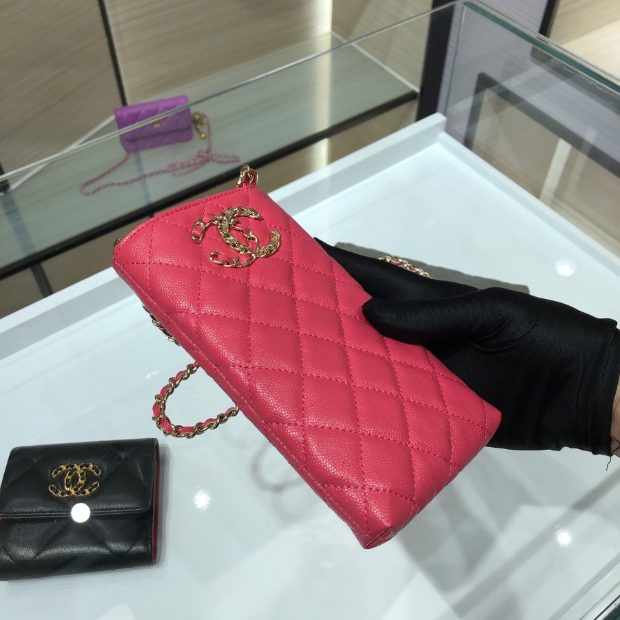 chanel 19 phone case with chain, CHANEL