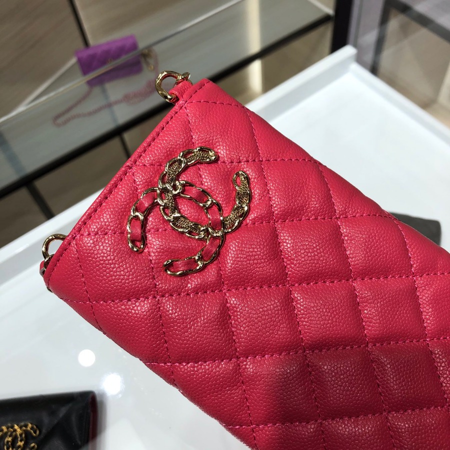 chanel 19 phone case with chain, CHANEL