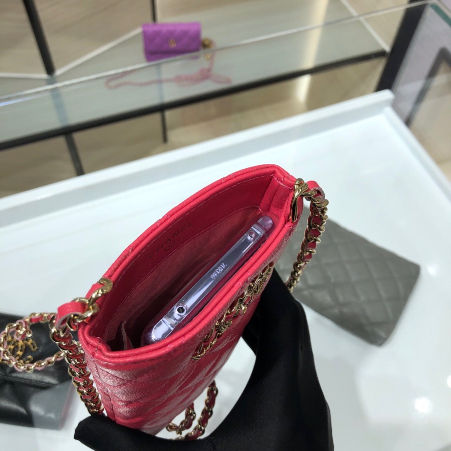 chanel 19 phone case with chain, CHANEL