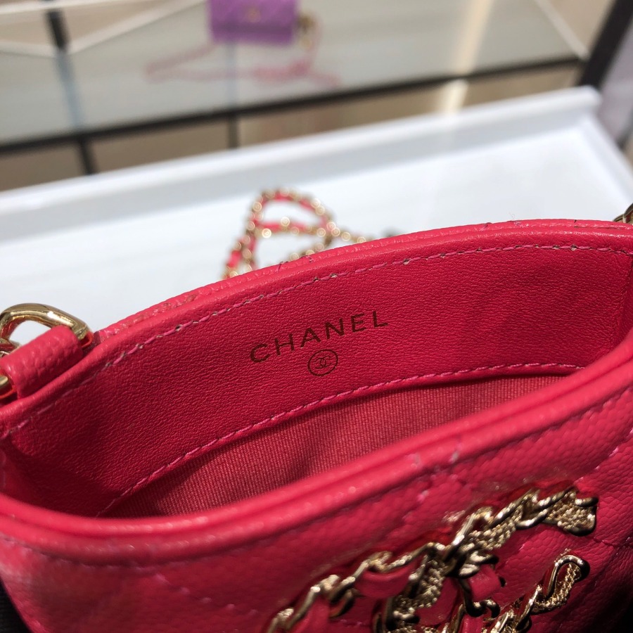 chanel 19 phone case with chain, CHANEL
