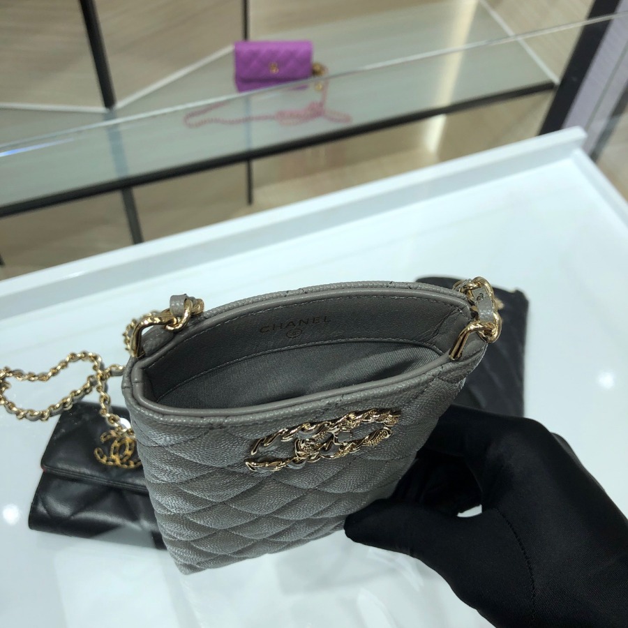 chanel 19 phone case with chain, CHANEL