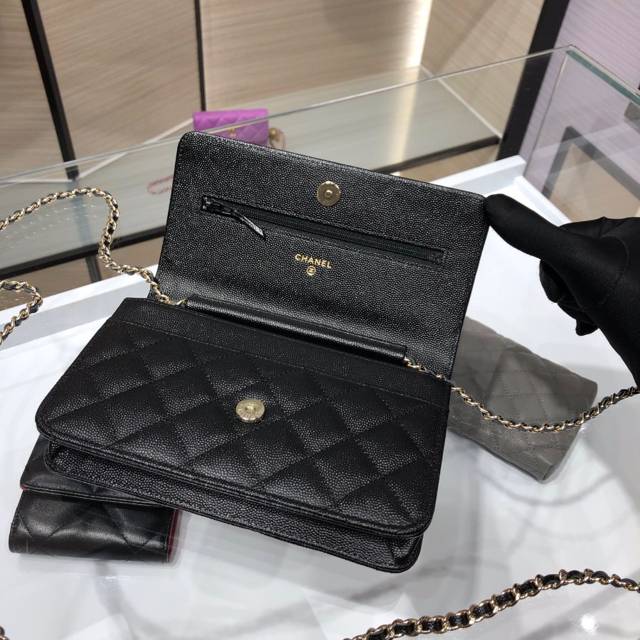 wallet on chain, CHANEL SMALL LEATHER GOODS