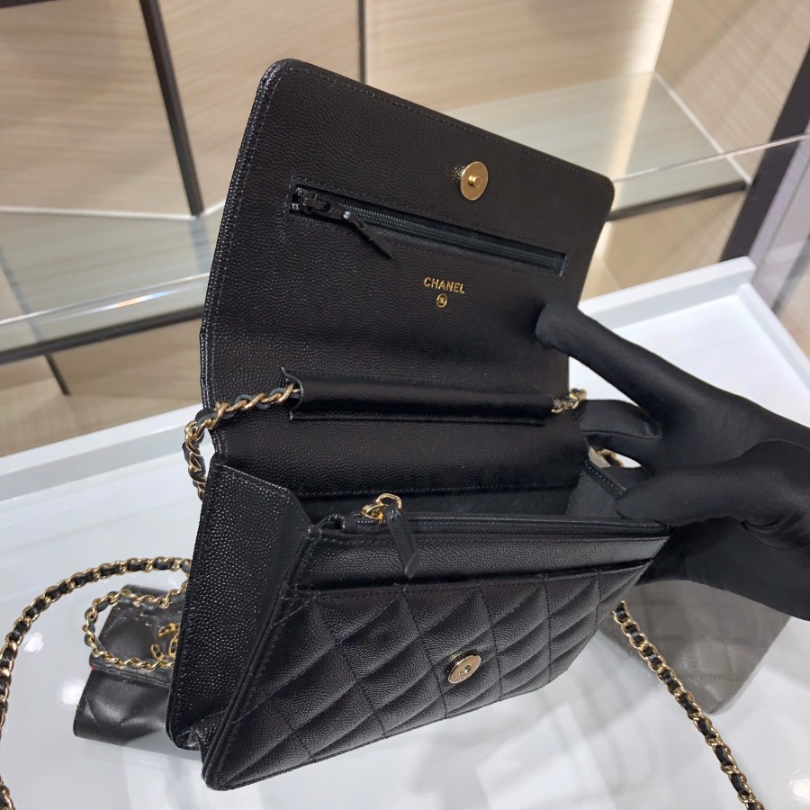 wallet on chain, CHANEL SMALL LEATHER GOODS