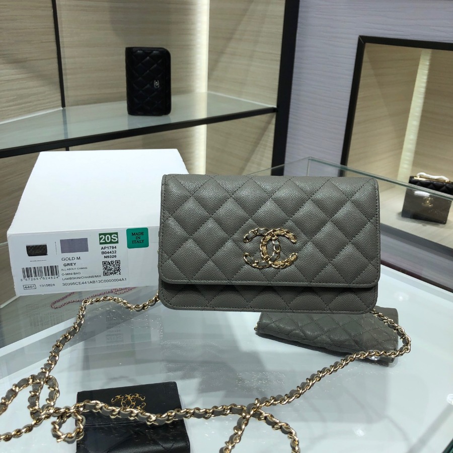 wallet on chain, CHANEL SMALL LEATHER GOODS